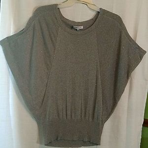 Jennifer Lopez XL Gray silver Sparkle sweater.